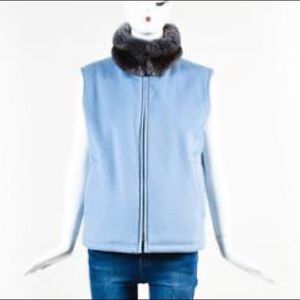 Loro Piana cashmere and fur vest